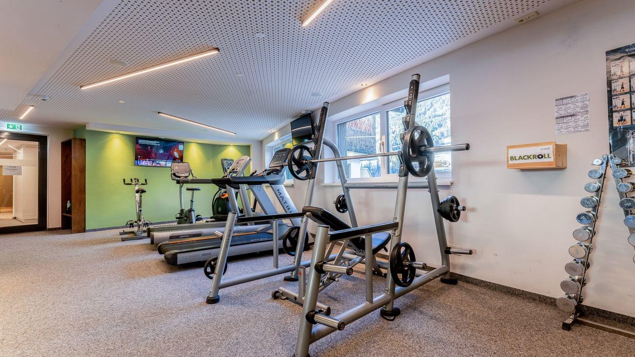 The gym at the Riederalm Leogang